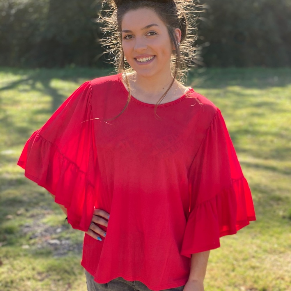 Stacie Ruffle Blouse